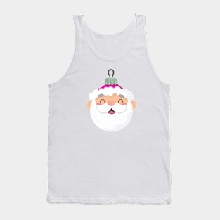 Cute Santa Claus Face Tank Top